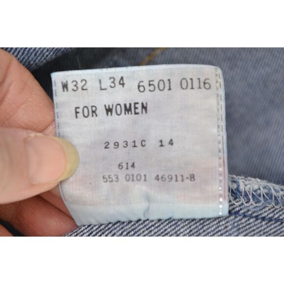 Levi's 501 Y2K Women's 32x34 Medium Wash Button Fly High Rise Jeans - Picture 8 of 13